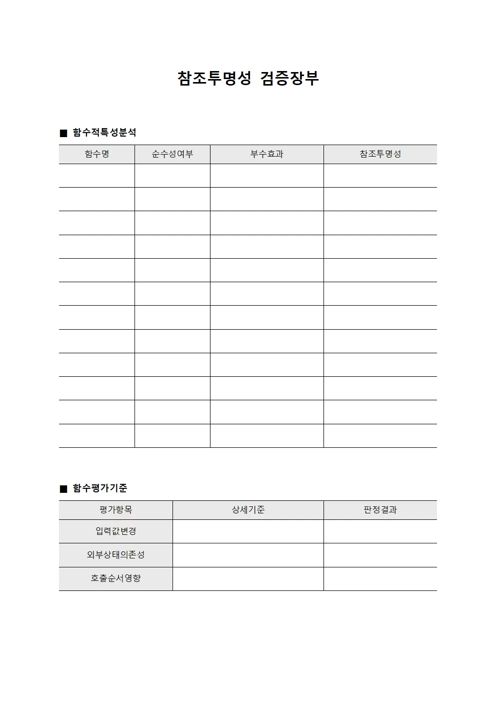 참조투명성 검증장부
