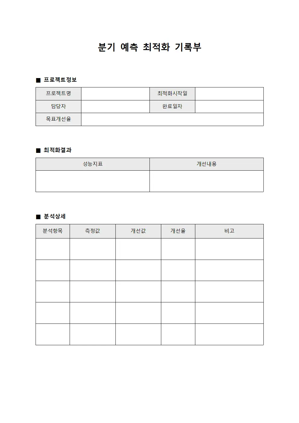 분기 예측 최적화 기록부