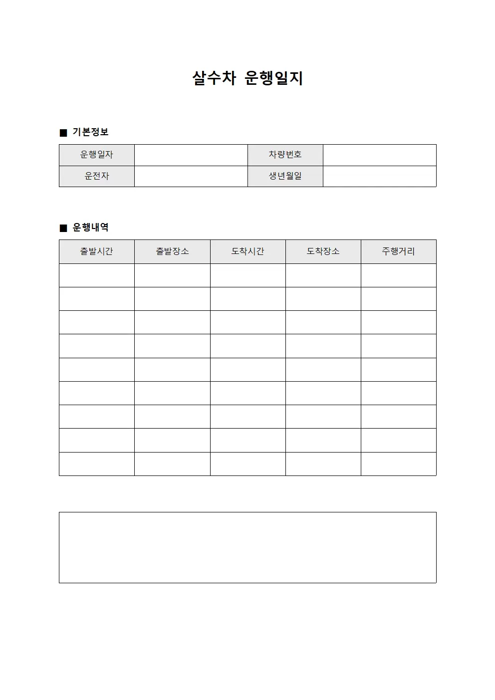 살수차운행일지 - 통합관리 현황판