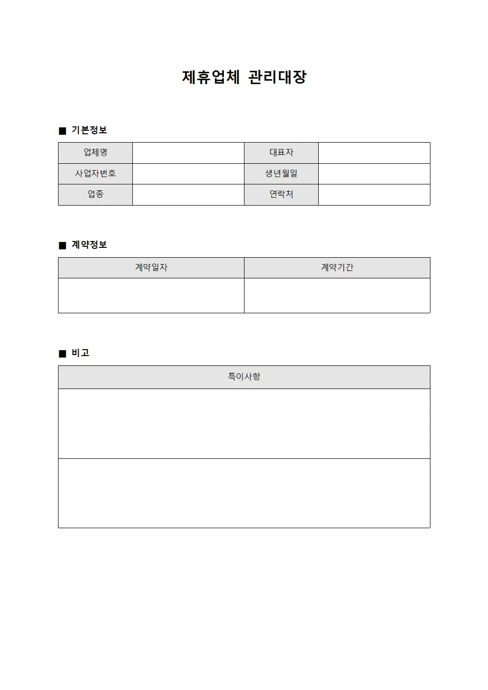 제휴업체관리대장 - 등급현황