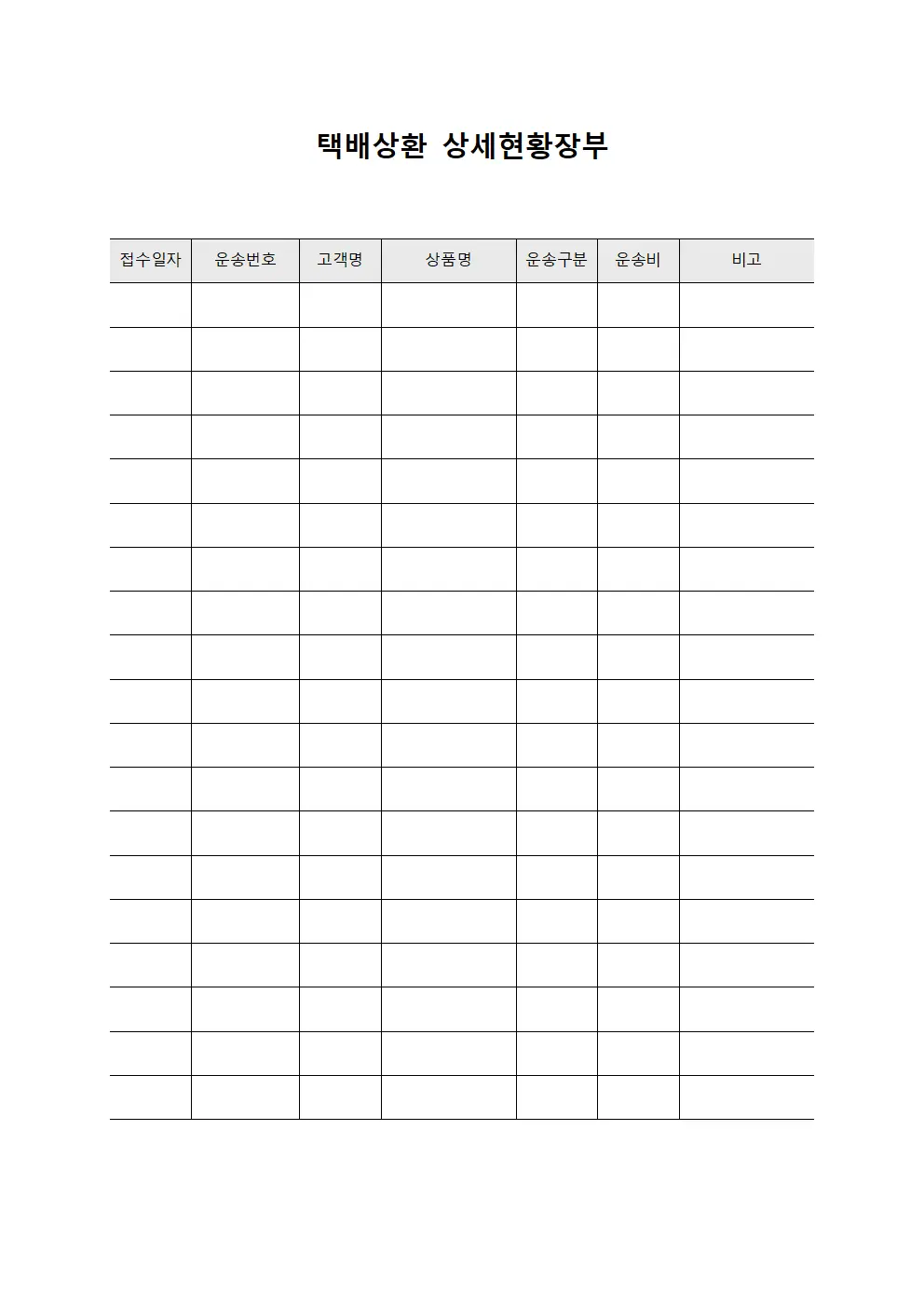 택배상환 상세현황장부